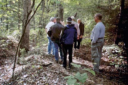 class in woods