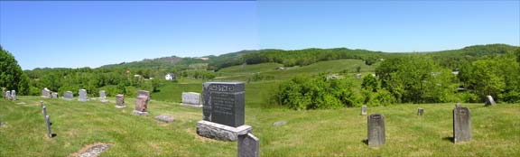 cemetery and hills